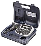 Brother PT-D200BWVP Beschriftungsgerät inklusive Netzadapter und Transportkoffer (für 3,5 bis 12 mm breite TZe-Schriftbänder, bis zu 20 mm/Sek. Druckgeschwindigkeit), Schwarz