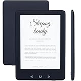 Silvergear® Ebook Reader Gerät mit Hintergrundbeleuchtung | 6-Zoll E-Ink-Touchscreen | 4 GB Speicher für 3000+ E-Books | Pocketbook | Blendfrei und Leicht | Schwarz