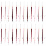 SHINEOFI 300 Stück Rote Gel-tinten Nachfüllminen Feinspitze Präzise Schreibmine Kompatibel mit Standardkugelschreibern für Reibungsloses Schreiben im Büro Schule und Alltag