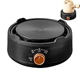 Bajbumgn Einzelkochplatte - Teekocher - Kaffeewärmer Mit Stufenlos Regelbarer Temperatur Für Camping Picknick Reisen Zuhause Und Feste