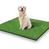 STARROAD-TIM 80*100CM Kunstrasen Outdoor Hundeklo für Zuhause Hundetoilette Wohnung Hundetoilette Balkon Wiederverwendbare Trainingsunterlagen für Hunde Waschbar Haustier-Urinunterlage Rasen Dekoratio