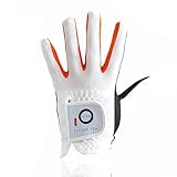 Golfhandschuhe Kinder Jugend Junior Mädchen für Linke Hand, Junge Golf Handschuhe Atmungsaktive Mikrofaser Synthetische Rechtshänder für Alter 4-13 Jahre (weiß, M)