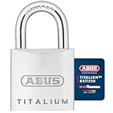 ABUS Vorhängeschloss Titalium 64TI/30 gl.-6311 - gleichschließend - Kellerschloss mit Schlosskörper aus Spezial-Aluminium - gehärteter Stahlbügel - ABUS-Sicherheitslevel 4