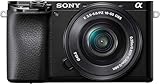 Sony Alpha 6100 | APS-C Spiegellose Kamera mit Sony 16-50mm Power-Zoom-Objektiv | Schneller 0,02s Autofokus mit Augenerkennung für Mensch und Tier, 4K-Filmaufnahmen und neigbares Display | schwarz