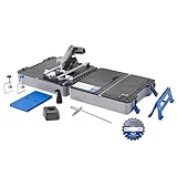 Dremel Blueprint Bürstenlose 12V Akku-Mobile Sägestation mit 1x Kompakt-säge, 1x Sägetischkoffer, 1x 2.0 Akku + Ladegerät, 1x Multi Material Kreissägeblatt, 2x Schraub-zwingen, Mehrere Schnitt-Arten
