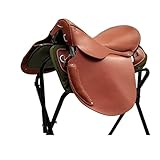 Sattelauflage Extra-Grade Gelb Rindsleder Sattel Streaky Sattel mit komplettem Set Pferdesattel Pferde Sattelpolster (Farbe: 1)
