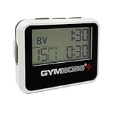 Gymboss Plus Intervall-Timer und Stoppuhr - WEIß/SCHWARZ Hochglanz