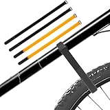 AHQiZFX 4 Stk Fahrradträgergurte,Verstellbare Fahrrad-Stabilisator-Gurte,Spanngurt Fahrrad Gepäckträger Kurz,Befestigungsgurte,Befestigungsriemen für Fahrrad,für Fixieren Fahrradrahmens&Rades-60x2.5cm