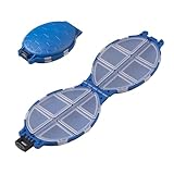 angelkoffer - angelkoffer groß | sitzkiepe angeln | angel zubehör | Aufbewahrungsbox für Angelköder mit 12 Fächern, tragbarer Köder-Organizer, schildkrötenförmiges Etui zum Organisieren von Angela