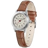 PINDOWS Damenuhren, Elegantes analoges Quarzdesign mit Lederarmband, wasserdichte modische Armbanduhr mit gut lesbarem Leuchtzifferblatt