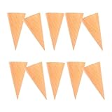 ORFOFE 10 Stück Teiliges Papierkegel in Eiscreme-optik Robustes Blumenverpackungsset aus Hochwertigem Papier Dekorative Papierkonen für Blumensträuße Party Geschenkverpackung Vielseitig