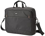 Amazon Basics kompakte Laptoptasche, Umhängetasche/Tragetasche mit Taschen zur Aufbewahrung von Zubehör, für Laptops bis zu (17,3 Zoll - 44 cm), Schwarz, 1 Stück