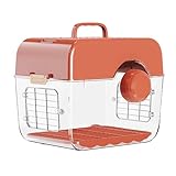 Vogelkäfig für den Außenbereich, klein, Kamera-Form, einteilige Form, handgehalten, geeignet zum Ausgehen für Spaziergänge und Versammlungen (rot)