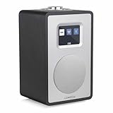 LEMEGA CR4+ DAB Radio Mit Bluetooth(Holzgehäuse,Tragbares DAB Plus Radio,Küchenradio,UKW-Radio,Doppelalarmuhr,Schlummerfunktion,40 Voreinstellungen,Farbdisplay,Netzbetrieb und Batterien)Schwarze Eiche
