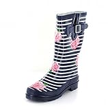 Beck Damen Stripes Gummistiefel, Blau, 42 EU