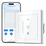 SMARTERCURRY Wlan Rolladenschalter, [7 Gen] Smart Rolladen Zeitschaltuhr zur Steuerung der Rollläden/Jalousien/Markisen, JalousienSchalter kompatibel mit Echo Alexa/Google Assistant,1 Stück | Weiß