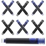 Mipcase 100 Stück Teilig Tintenpatronen Füllfederhalter Nachfüllpatronen Schwarz Blau Rot Kompatibel für Schule Büro Schreibbedarf Langlebig Sicher aus Material