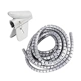 MUCKLILY Flexibler Spiralkabelschutz Kabel Organizer Spiralschlauch Kabelkanal Flexibel Kabelaufwicklung für Büro und Computer Kabelmanagement
