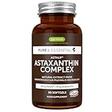 Igennus Healthcare NutritionAstaxanthin Komplex, vegane & natürliche Antioxidantien aus 42mg AstaPure, mit 4mg Astaxanthin + Lutein und Zeaxanthin, 90 Weichkapseln, von Igennus