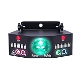 RGB Laser Projektor 7 Augen LED Bühnenbeleuchtung DMX Strobe Lichter Disco DJ Party Performance Beleuchtung Effekte