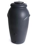 Regenwassertonne Regentonne Regenbehälter Regentank Amphore 210L Anthrazit mit Wasserhahn