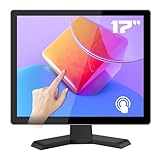 17 Zoll Square Touch Screen Monitor - 10-Point Touch 4:3 HD 1280x1024 Auflösung Mit HDMI USB Ports, VESA, für PC POS Maschine Win 10 11, Eingebaute Lautsprecher