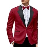 RUMAOZIA Sakko Herren Regular Fit Business Blazer Modern Sportlich Einfarbig Anzugjacke Sommerjacke Hochzeit Revers Arbeitsjacke Elegant Mit Knöpfe Jackett Freizeit Langarm Strickjacke Smoking