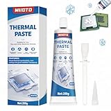Miioto Kühlpaste, Kühlpaste CPU, CPU Wärmeleitpaste, Beständig Gegen Hohe und Niedrige Temperaturen, Geeignet zur Kühlung Von Komponenten wie Kühlschrank, CPU, Gpu, Speicher -200g (Weiß)