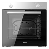 Cecotec Einbauofen Bolero Hexa C126000 Inox A. 2800 W, 77 L Kapazität, 4 Funktionen, Steam Assist, Steam EasyClean, Cooling Fan, Triple Glass, Energieeffizienzklasse A, Innenbeleuchtung