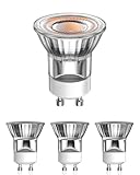Lamptobe LED-Leuchtmittel GU10 MR11 2 W Warmweiß 3000 K, Mini-Reflektorlampe 20 W Lampe 230 V 150 lm Leuchtmittel LED Spot GU10 – 35 mm Durchmesser 36 ° breite Strahlen für Wohnzimmer, 4 Stück