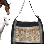 Hay Bale Bag, tragbare hängendes Ziegenfutter - Wasserfeste langsame Futtertasche für Esel, Schafe und mehr: Langlebige Heuweder wasserfestes Feeder-Paar