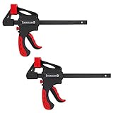 Einhandzwinge Einhandklemme Schraubzwinge 2 Stk. bis 150mm Schnellspannzwinge Klemmzwinge Schnellspanner Spannzwinge Zwingen