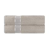 Mixibaby 2er Set Badetuch Badetücher Tücher 100cm x 150cm Frottee 100% Baumwolle 500g/qm, Farbe:Grau