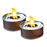 Krause & Sohn Outdoorkerzen 2er Set, Partyfeuer, Garten Dekoration mit jeweils 4 Stunden Brennzeit