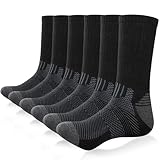 Ruixue 6 Paar Sportsocken Herren Damen Wandersocken Trekkingsocken Baumwolle Atmungsaktiv Hochleistung Sneaker Socken 43-46 39-42 35-38 47-50