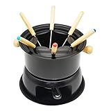RIHIA Schokoladen Fondue Maker Set Multifunktions EIS Aus Kohlenstoff Schokoladen KäSe Hot Pot Schmelz Tiegel Fondue Set