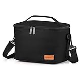 Kühltasche Klein Faltbar Thermotasche für Die Arbeit Männer Frauen Lunch Taschen Picknicktasche Isoliertasche Camping Reise Barbecue Milch Frühstücken Getränke Verstellbarer Schultergurt