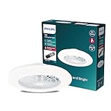 Philips Deckenventilator und LED Deckenleuchte Amigo, 20W+40W, Durchmesser 49cm, rund, inkl. Fernbedienung