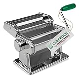 FACKELMANN Chefkoch Nudelmaschine für leckere Pasta – Aufsätze für Lasagneblätter, Tagliatelle & Spaghetti – Inklusive Tischhalterung und Anti-Rutsch-Boden