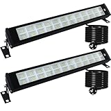 Indmird LED Strahler Außen 50W, 2 Stück 50000LM LED Wallwasher 3000K Warmweiß led Scheinwerfer IP66 Wasserdicht Außenstrahler Baustrahler Led Flutlicht für Garten Innenhöfe Flur Türen Hotel
