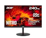 Acer Nitro XV272U W2 Gaming Monitor 27 Zoll (69 cm Bildschirm) WQHD, IPS, 240Hz DP, 144Hz HDMI, 1ms/0.5ms(GTG, Min.), DP 1.4, 2xHDMI 2.1, höhenverstellbar, drehbar, FreeSync Premium