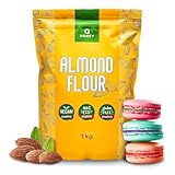 Mandelmehl 1kg, Glutenfrei 100%, Teilentölt Extra Fein Blanchiert Naturbelassen Mandelmehl