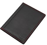 myledershop MJ-Design-Germany Edles Ausweis-/Kreditkartenetui mit Kontrastnaht 4 Fächer Design Made in EU, Design 4 / Schwarz, Einheitsgröße, Ausweisfach