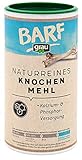 GRAU - das Original - 100 % Naturreines Knochenmehl vom Rind, natürliches Calcium für Knochenaufbau & Gelenke, 1er Pack (1 x 800 g), Ergänzungsfuttermittel für Hunde & Katzen