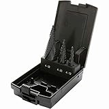Proteco-Werkzeug® HSS Titan TIN TiALN Profi Stufenbohrer Set Edelstahl Konusbohrer Schälbohrer Metallbohrer Satz 3-tlg.