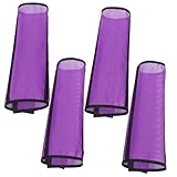 NOLITOY 4 Stück Atmungsaktive Pferdebeinschutz Mesh Gamaschen mit Stützfunktion Leichte Fliegenschutz beinbandagen für Stall und Weide Violett Passend für Pferdetypen
