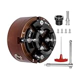 SIIIXS Backenfutter Drechselfutter 100MM 4-Backen Spannfutter selbstzentrierend Drehfutter Drechselspannfutter für M33 Und M18 Drechselbank