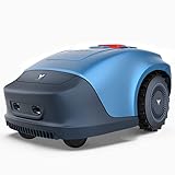 LANDCROOSSERS Rasenmäher Akkumäher Mähroboter Rasenroboter,für Gärten bis 600m²,mit 4400-mAh-Hochladeakku,Ladestation,mit Regensensor,Diebstahlsicherung,mit WLAN, Bluetooth,App-Steuerung (Blau-WLAN)