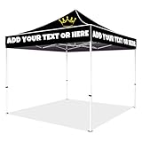 Personalisierter Pop Up Pavillon mit Logo, strapazierfähiges, wasserfestes Pop-up-Zelt für den Außenbereich mit personalisiertem Druck für Messen, Bauernmärkte, Veranstaltungsstände im Freien