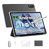 Blackview Mega2 Tablet 12 Zoll，Tablet Android 15 mit 36GB RAM+256GB ROM(2TB TF), 2K FHD Großes Display WideVine L1, Dual 4G LTE+5G WiFi, Octa Core T615,9000 mAh Akku,Dual Kamera,GPS/Face ID